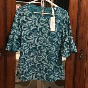 Ladies sheer dressy top